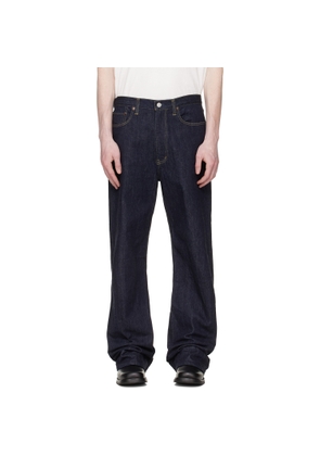 ssstein Navy Twist Cut Jeans
