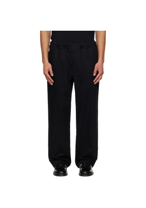 BAPE Black Logo Easy Chino Relaxed Fit Trousers