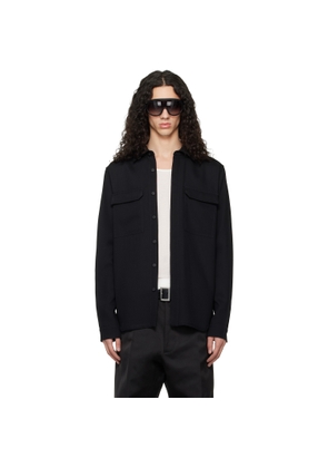 Rick Owens Black Temple Work Shirt