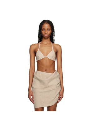 Subtle Le Nguyen Beige Seashell Bralette