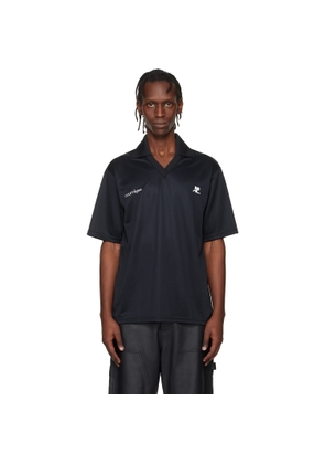Courrèges Black Oversized Sports Polo