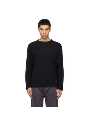 Courrèges Black Twisted Logo Long Sleeved T-shirt