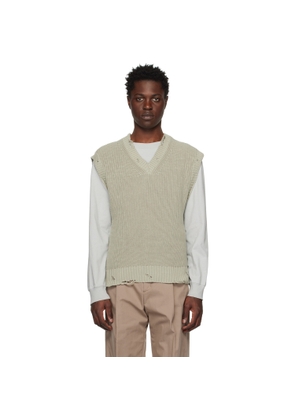 Han Kjobenhavn Beige Distressed Vest