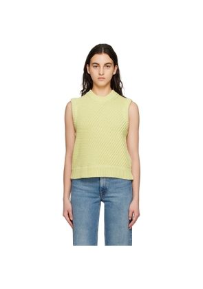 House of Dagmar Yellow Mouliné Vest