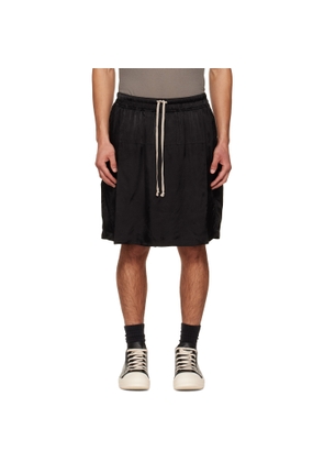 Rick Owens Black Temple Kilt Shorts