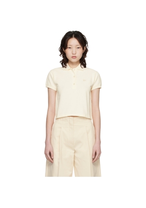 Maison Kitsuné Off-White Baby Fox Cropped Polo