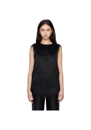 Loulou de Saison Black YASMIN Fringed Top