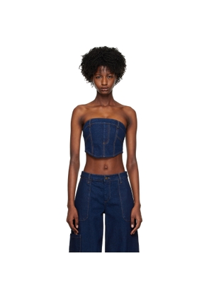 BEC + BRIDGE Blue Roxanne Corset Top