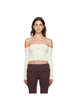 GUIZIO White Bayberi Sweater
