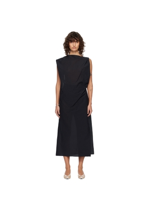JACQUEMUS Black 'The Drap' Midi Dress