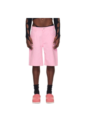 Marshall Columbia Pink Brushed Denim Shorts
