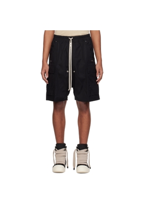 Rick Owens Black Temple Cargobela Shorts