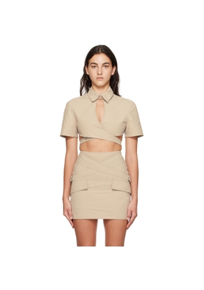 Han Kjobenhavn Beige Wrap Shirt