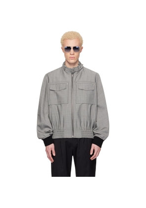 Lanvin Gray Mohair Wool Jacket