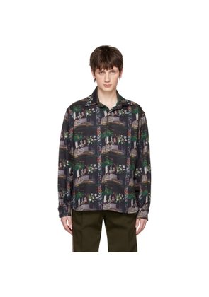 TSAU Black Printed Shirt