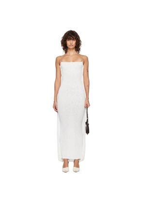 JACQUEMUS Off-White 'The Plumetis knit' Maxi Dress