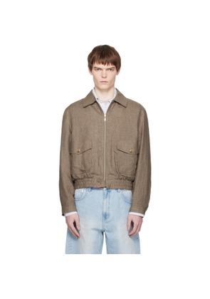 COOR Taupe Double Pocket Station Blouson Jacket