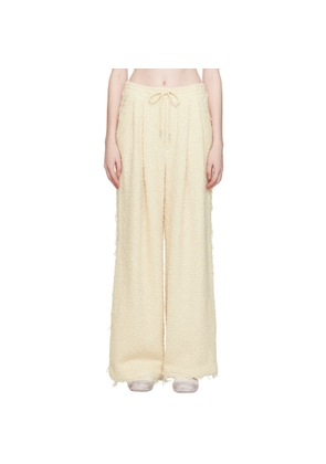 Eckhaus Latta Off-White Frayed Trousers
