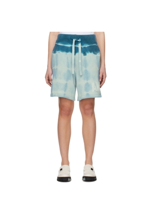 AMIRI Blue Tie-Dye Shorts