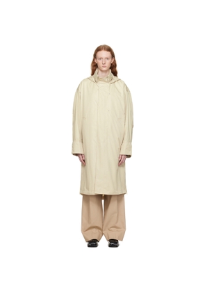 WOOYOUNGMI Beige Hooded Coat