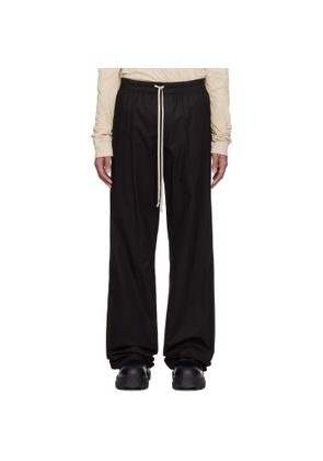 Rick Owens Black Temple Dietrich Drawstring Trousers