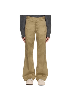 Re/Done Khaki Super Wide-Leg Trousers