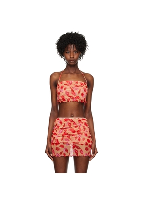 Marco Rambaldi Red Graphic Camisole