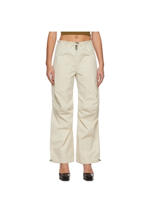 Yuzefi Beige Drawstring Lounge Pants