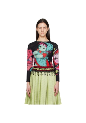Chopova Lowena Multicolor Sweeties Fitted Mesh Top