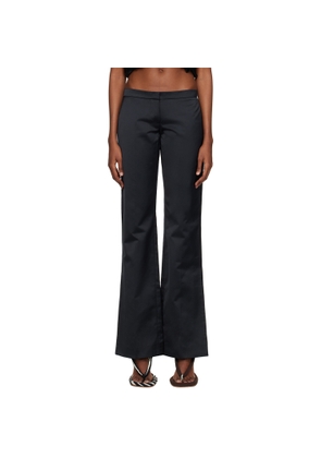 Feben Black Vented Trousers