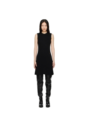 RECTO Black Crewneck Minidress