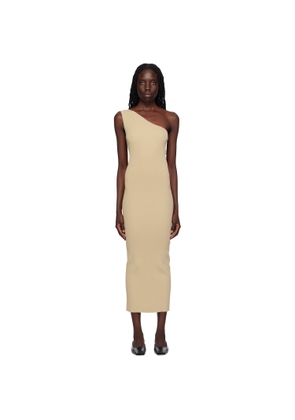 TOTEME Beige Single-Shoulder Maxi Dress