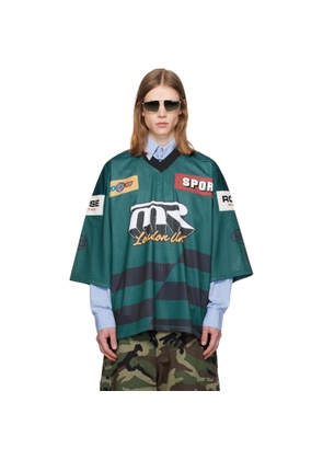 Martine Rose Green Oversized Hockey Jersey