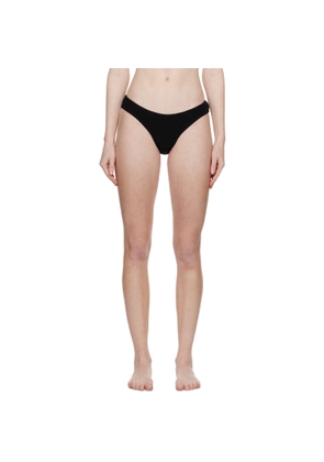 TOTEME Black Smocked Bikini Bottoms