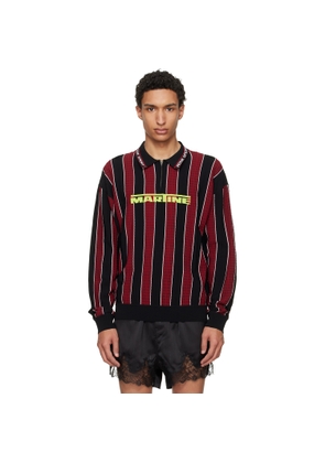 Martine Rose Red & Black Logo Polo