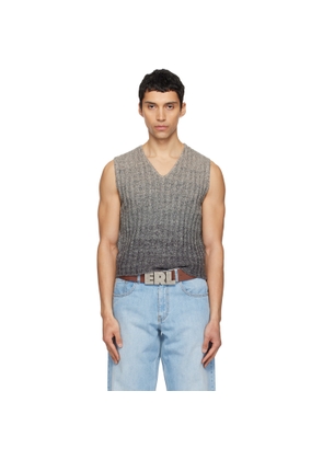 ERL Gray Gradient Sweater Vest