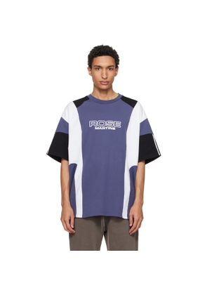 Martine Rose Purple Oversized Paneled T-shirt