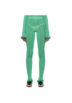Marco Rambaldi Green Laddering Trousers
