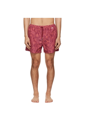 Paul Smith Burgundy Knots Swim Shorts