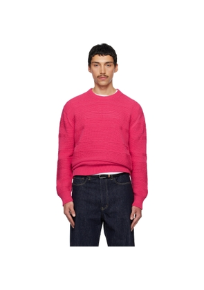 Paul Smith Pink Textured Cotton Sweater