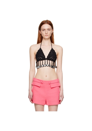 Moschino Black Crochet Camisole