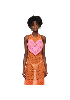 Marco Rambaldi SSENSE Exclusive Pink Heart Camisole