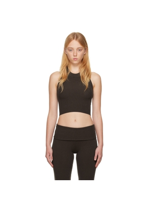 LESET Brown Grace Tank Top
