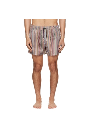 Paul Smith Multicolor 'Signature Stripe' Swim Shorts