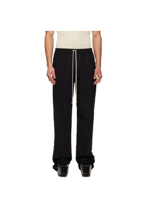 Rick Owens Black Temple Dietrich Drawstring Lounge Pants