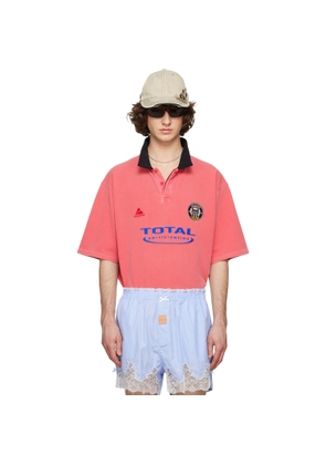 Martine Rose Pink Oversized S/S Polo