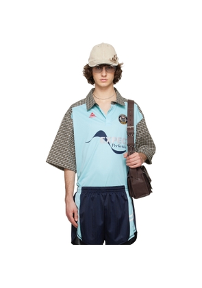 Martine Rose Blue & Green Polo
