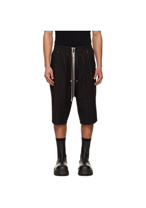 Rick Owens Black Temple Bela Pods Shorts