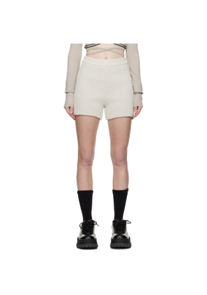 lesugiatelier White Cozy Shorts