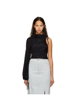 Elleme Black Asymmetric Blouse